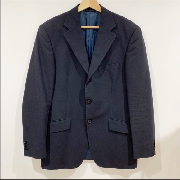 Burberry Other - Burberry Blue Cotton Sports Jacket Sz 50 US Sz 40